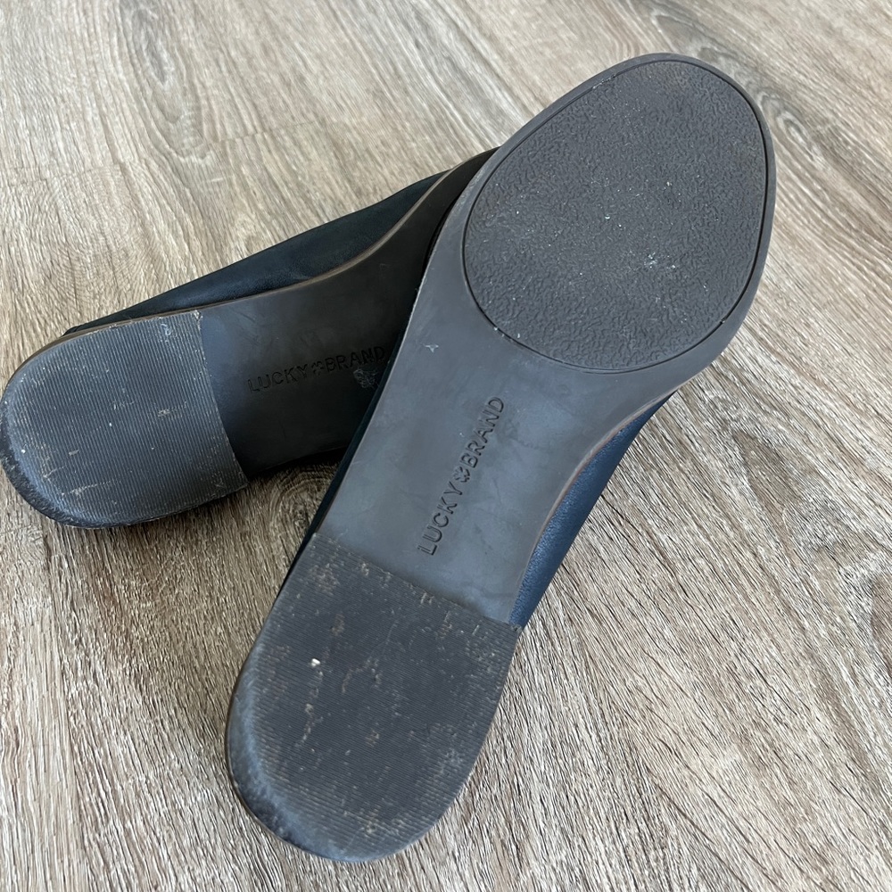 Lucky Brand Cahill Crashback Flats size 8. Black - Picture 11 of 11